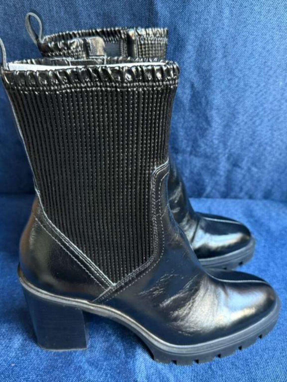 Size 9.5 - Dolce Vita Marni H2O Waterproof Patent Leather Boots NWOT Flaw